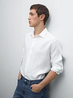 Chemise regular fit twill léger
