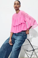 RUFFLED BLOUSE