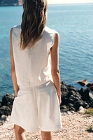 BELTED BERMUDA SHORTS