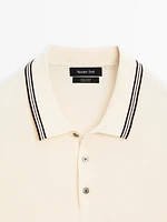 100% cotton knit polo shirt