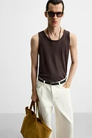 100% LINEN TANK TOP