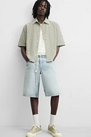 BERMUDA DENIM BAGGY FIT DÉLAVÉ