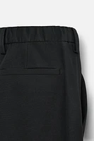 PLEATED COTTON - WOOL PANTS