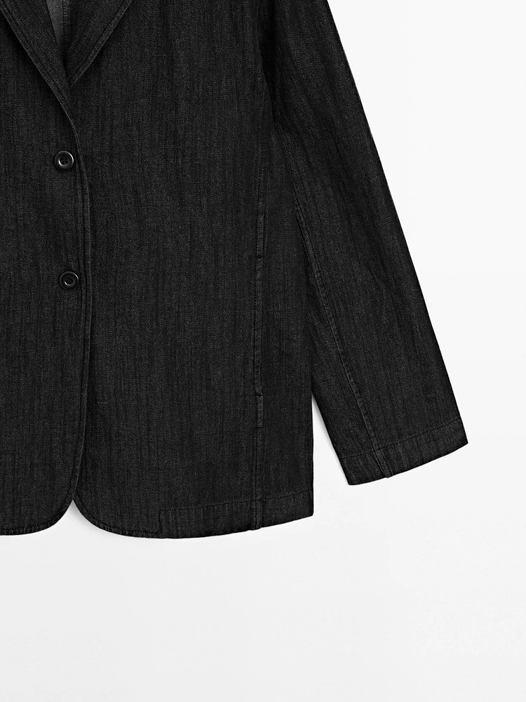 Blazer loose fit denim