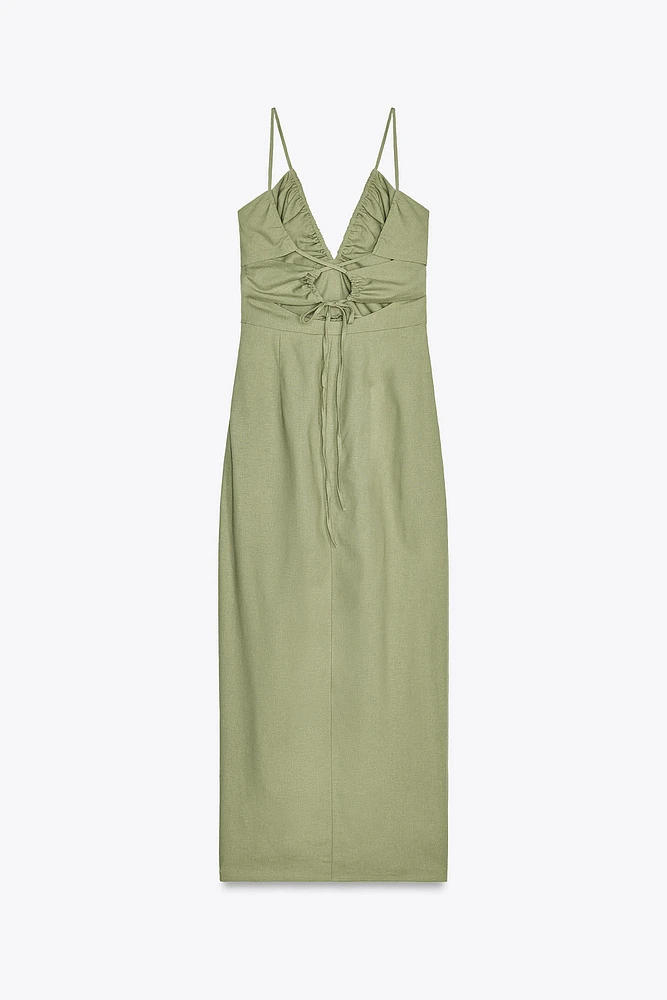 ROBE MIDI AVEC LIN