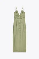 ROBE MIDI AVEC LIN