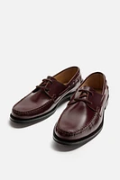 LEATHER BOAT SHOES