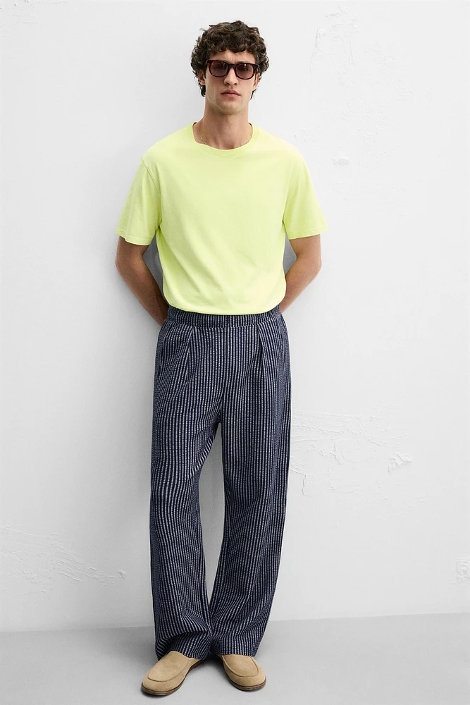 PANTALON RELAXED FIT SEERSUCKER