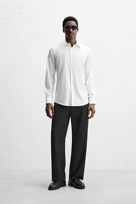 TEXTURED WEAVE TWILL SHIRT