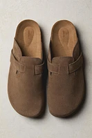 LEATHER CLOGS WITH STRAP