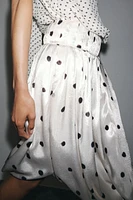 ZW COLLECTION POLKA DOT MIDI SKIRT