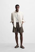 100% LINEN SHORTS