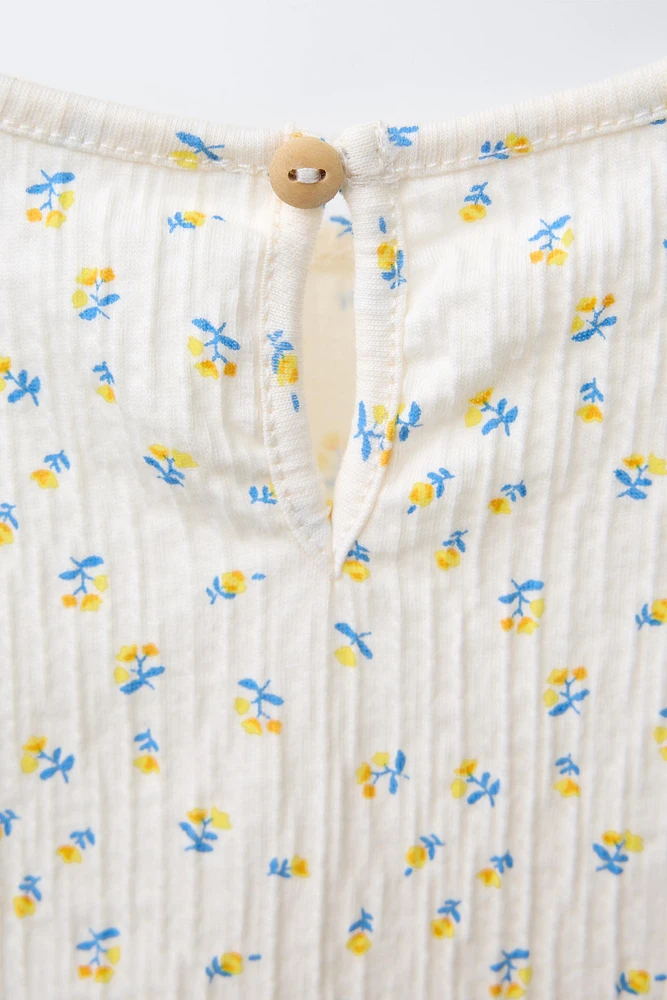 T-SHIRT IMPRIMÉ FLEURS