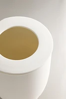 CERAMIC BATHROOM TRASH CAN TABLE