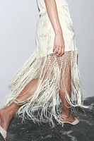 JUPE PARÉO BRODERIES FRANGES