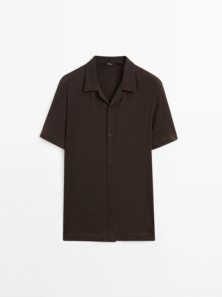 Chemise manches courtes lin