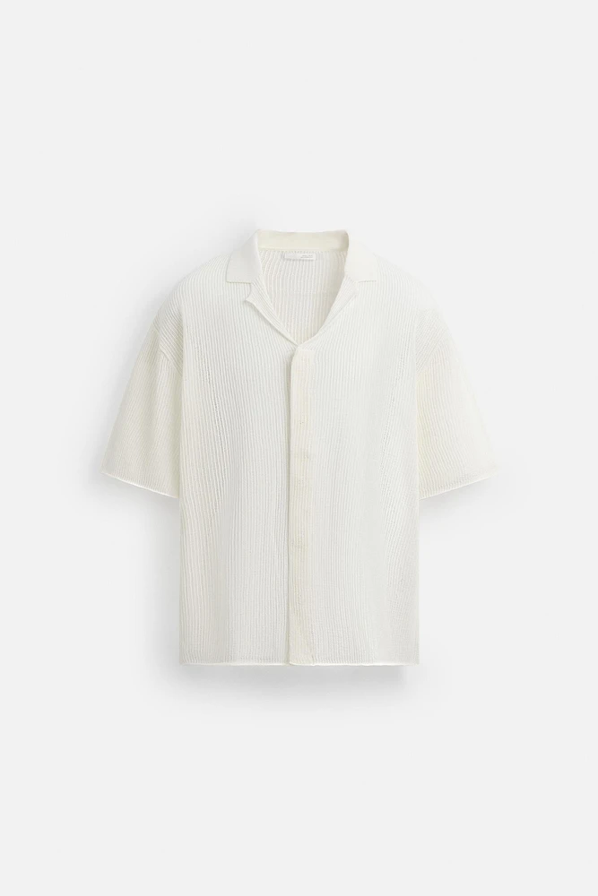 CHEMISE EN MAILLE AJOURÉE