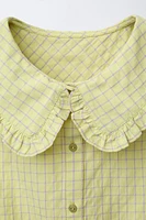 CHEMISE À CARREAUX COLS