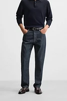 STRAIGHT LEG ANKLE FIT JEANS