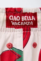 2-6 ANS/ BERMUDA BAIN IMPRIMÉ