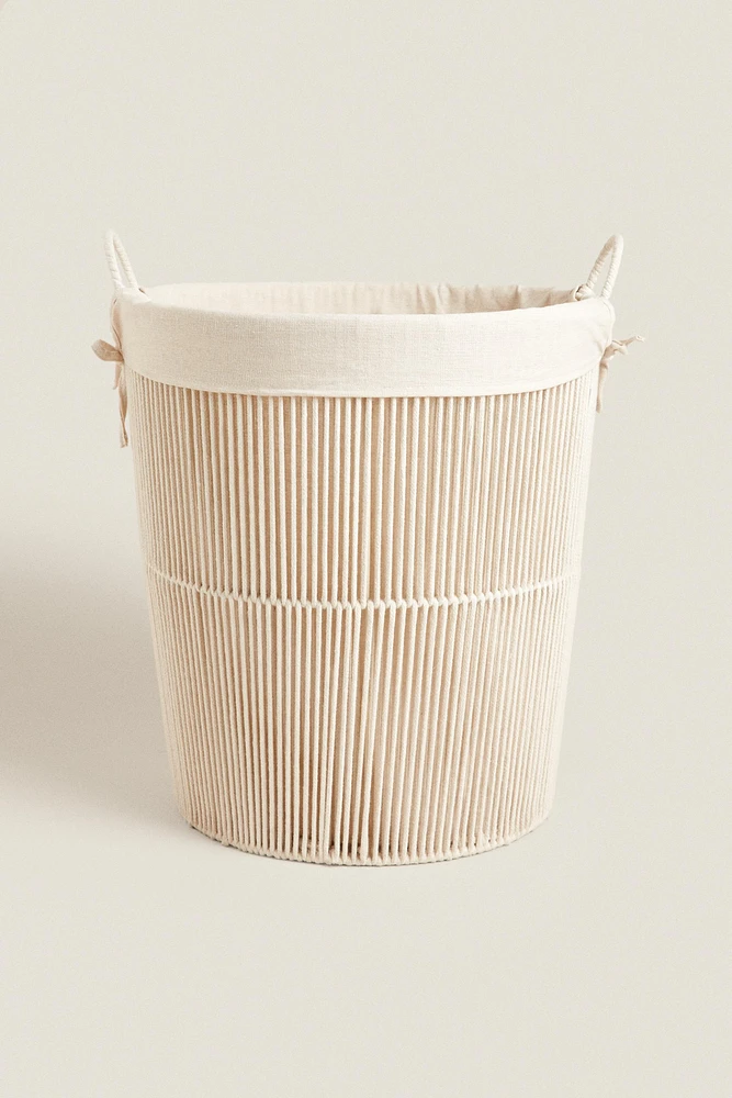 COTTON LAUNDRY BASKET