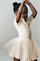 EMBROIDERED TULLE DOUBLE SKIRT