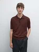 Polo en maille regular fit 100 % coton