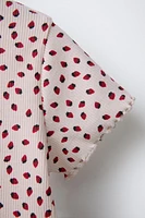 PRINTED RIB T-SHIRT