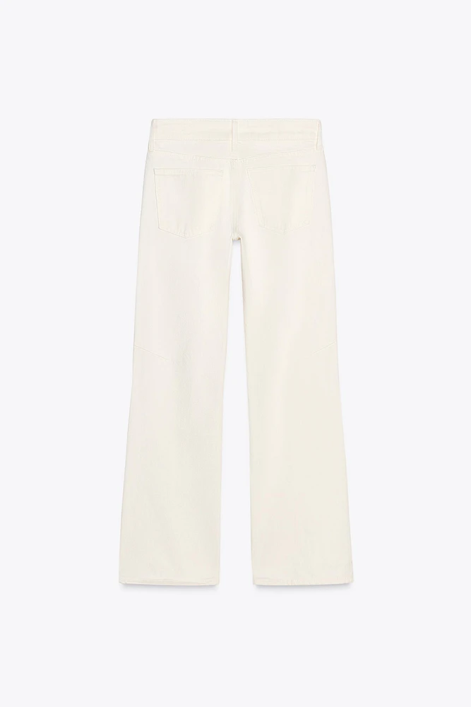JEAN ZW COLLECTION FLARE TAILLE NORMALE NŒUDS
