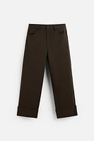 CUFFED HEM PANTS