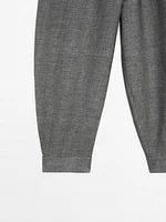 Pantalon balloon boutons