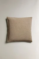 HOUSSE DE COUSSIN COUVRE-LIT LIN LAVÉ UNIE