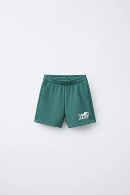 LABEL JOGGING SHORTS