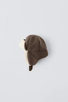 FAUX SHEARLING CAP