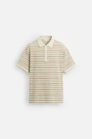 POLO JACQUARD RAYÉ