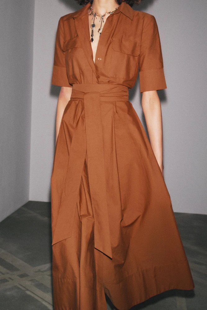 ZW COLLECTION POPLIN SHIRTDRESS