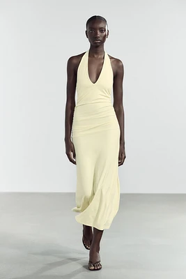 ROBE LONGUE HALTER POLYAMIDE