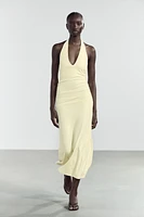 ROBE LONGUE HALTER POLYAMIDE