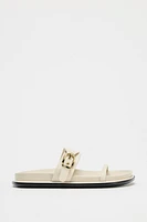 FLAT BUCKLE SANDALS