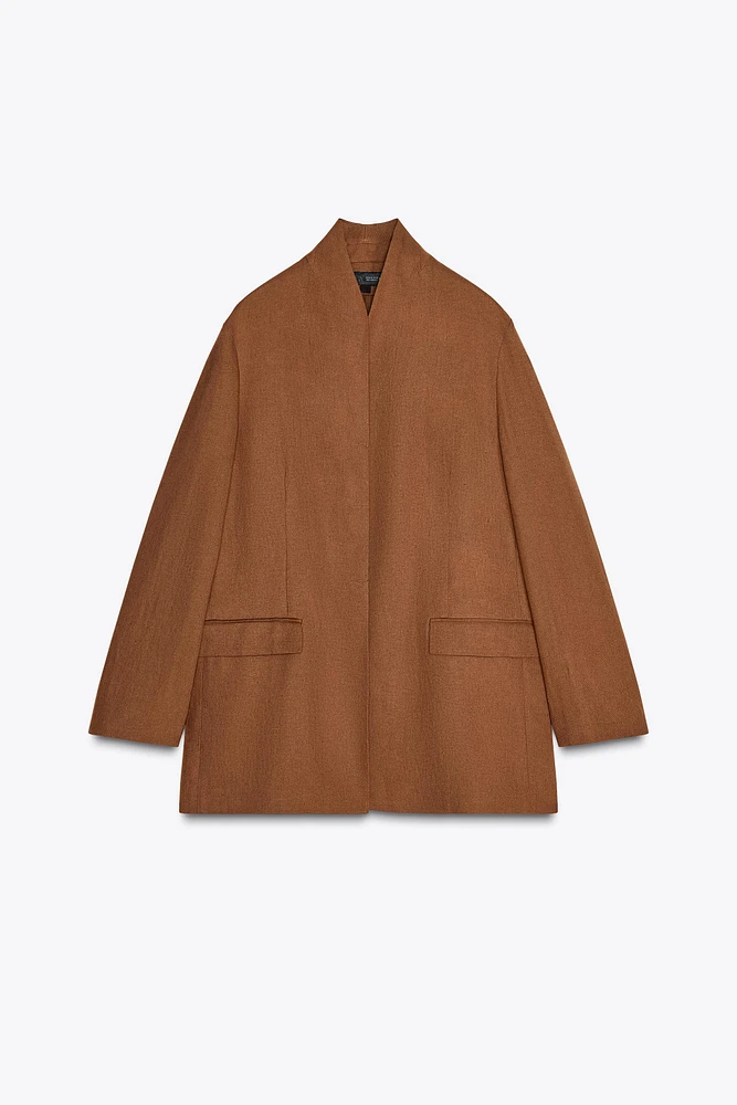 ZW COLLECTION LINEN BLEND BLAZER