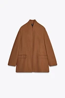 ZW COLLECTION LINEN BLEND BLAZER