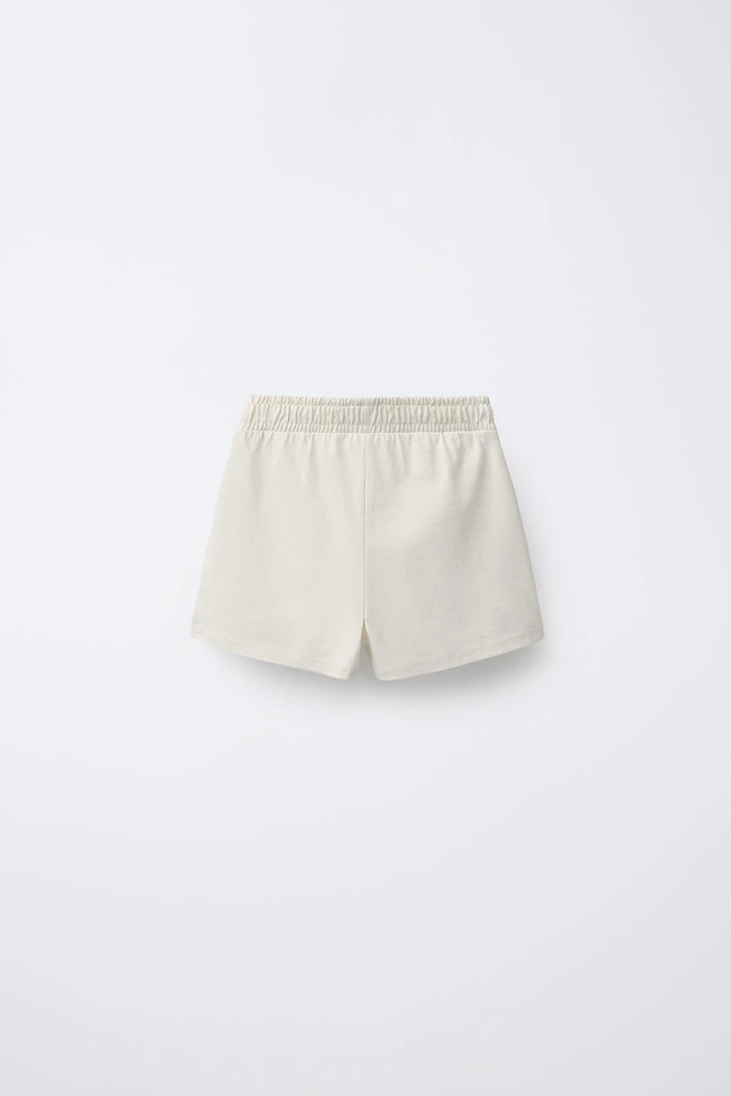 RIBBED T-SHIRT AND HEAVY BERMUDA SET