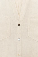 SHORT LINEN SHIRT