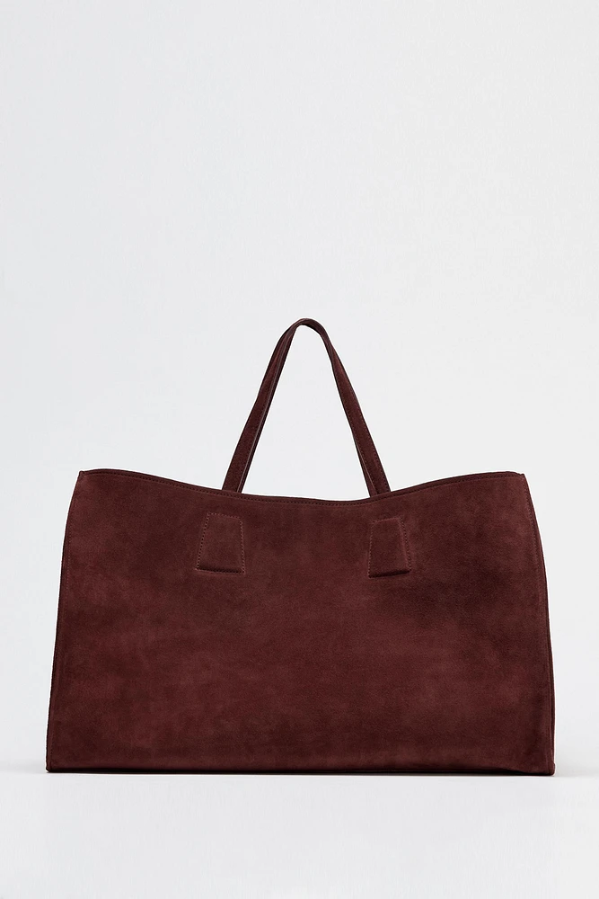 LEATHER MAXI SHOPPER