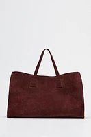 LEATHER MAXI SHOPPER