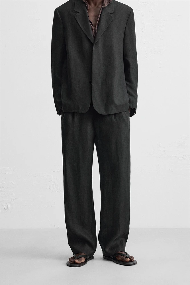 100% LINEN SUIT PANTS