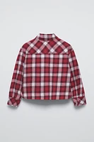 REGULAR CHECKERED SHIRT AND RIB TOP