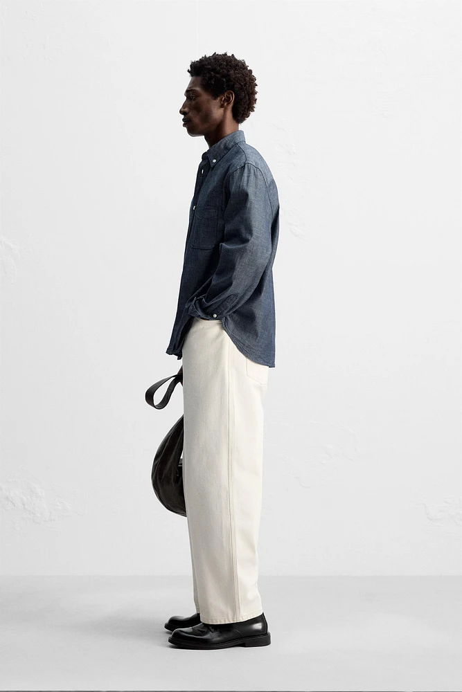 CHEMISE STRUCTURÉE EN CHAMBRAY