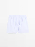 100% cotton micro-striped boxers