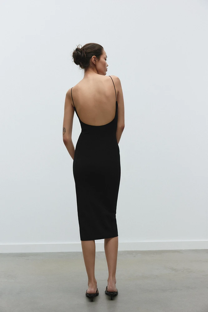 STRETCH MIDI DRESS